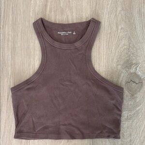 Abercrombie & Fitch Brown Ribbed Tank Top